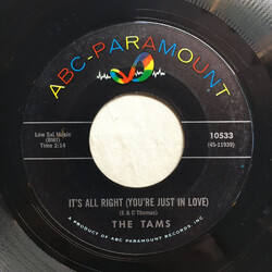 The Tams It's All Right (You're Just In Love) USED VINYL 7INCH 45 RPM SINGLE