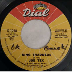 Joe Tex King Thaddeus / Rain Go Away USED VINYL 7INCH 45 RPM SINGLE