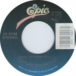 Bad English Price Of Love (Remix) USED VINYL 7INCH 45 RPM