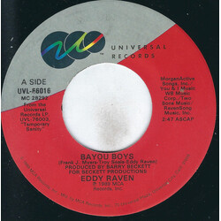 Eddy Raven Bayou Boys / Angel Fire USED VINYL 7INCH 45 RPM SINGLE