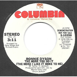 Ronnie Dyson The More You Do It (The More I Like It Done To Me) USED VINYL 7INCH 45 RPM SINGLE PROMO