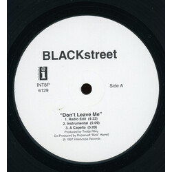 BLACKstreet Don't Leave Me / Never Gonna Let You Go USED VINYL 12INCH PROMO