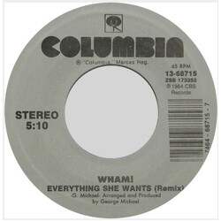 Wham! Everything She Wants USED VINYL 7INCH SINGLE REISSUE