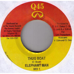 Elephant Man Thug Boat USED VINYL 7INCH 45 RPM