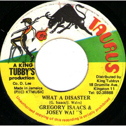 Gregory Isaacs / Josey Wales What A Disaster USED VINYL 7INCH 45 RPM