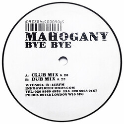 Mahogany (12) Bye Bye USED VINYL 12INCH