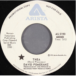 David Pomeranz Thea USED VINYL 7INCH 45 RPM SINGLE PROMO STEREO MONO