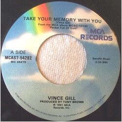 Vince Gill Take Your Memory With You USED VINYL 7INCH 45 RPM SINGLE