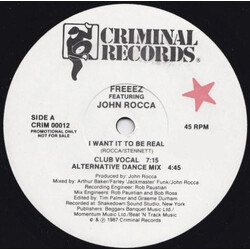 Freeez;John Rocca I Want It To Be Real USED VINYL 12"