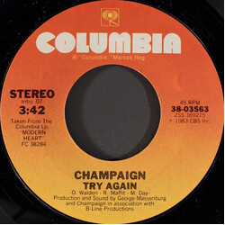 Champaign Try Again USED VINYL 7INCH 45 RPM