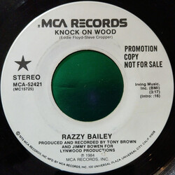 Razzy Bailey Knock On Wood USED VINYL 7INCH 45 RPM SINGLE PROMO