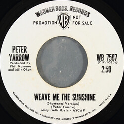 Peter Yarrow Weave Me The Sunshine USED VINYL 7INCH 45 RPM SINGLE PROMO STEREO