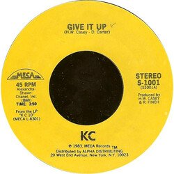 KC (4) Give It Up USED VINYL 7INCH 45 RPM SINGLE