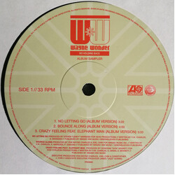 Wayne Wonder No Holding Back Album Sampler USED VINYL 12INCH 33 S RPM SAMPLER