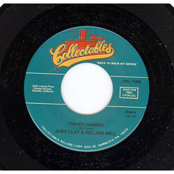 Judy Clay / William Bell Private Number / My Baby Specializes USED VINYL 7INCH 45 RPM REISSUE