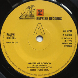 Ralph McTell Streets Of London USED VINYL 7INCH 45 RPM SINGLE