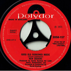 The New Seekers Good Old Fashioned Music USED VINYL 7INCH 45 RPM SINGLE