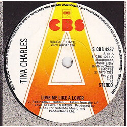 Tina Charles Love Me Like A Lover/Disco Love USED VINYL 7INCH 45 RPM SINGLE PROMO