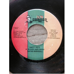 Wayne Marshall Happy Days USED VINYL 7INCH