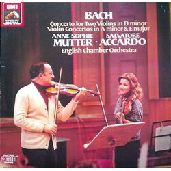 Johann Sebastian Bach / Anne-Sophie Mutter / Salvatore Accardo / English Chamber Orchestra Violin Concertos Vinyl LP USED