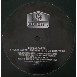 Cream Cartel Cream Cartel Anthem / Its On This Year USED VINYL 12INCH PROMO