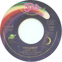 Shalamar I Want You (To Be My Plaything) USED VINYL 7INCH 45 RPM