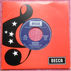 John Entwistle's Ox Mad Dog USED VINYL 7INCH 45 RPM SINGLE STEREO