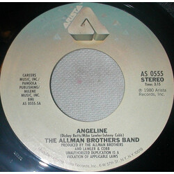 The Allman Brothers Band Angeline Vinyl 7" USED