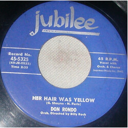 Don Rondo Her Hair Was Yellow / Dormi, Dormi, Dormi USED VINYL 7INCH 45 RPM