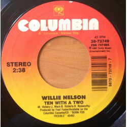 Willie Nelson Ten With A Two USED VINYL 7INCH STYRENE STEREO