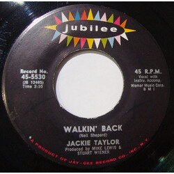 Jackie Taylor Walkin' Back / I've Been Loved USED VINYL 7INCH 45 RPM SINGLE