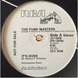 Funk Masters It's Over USED VINYL 12INCH 33 S RPM PROMO