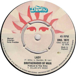 Brotherhood Of Man Lady USED VINYL 7INCH 45 RPM SINGLE