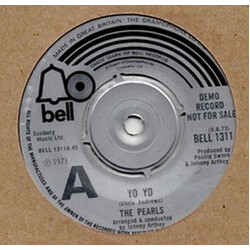 The Pearls Yo Yo USED VINYL 7INCH 45 RPM SINGLE PROMO