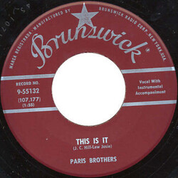 Paris Brothers This Is It / Our Love's Here To Stay USED VINYL 7INCH 45 RPM SINGLE