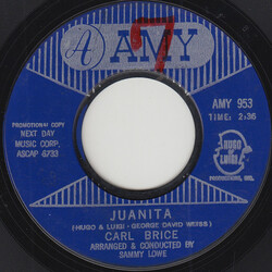 Carl Brice (2) Juanita USED VINYL 7INCH 45 RPM PROMO STYRENE