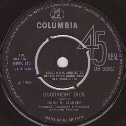 Hank Marvin Goodnight Dick USED VINYL 7INCH 45 RPM SINGLE