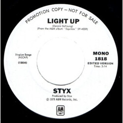 Styx Light Up Vinyl 7" USED
