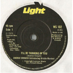 Andraé Crouch I'll Be Thinking Of You / I've Got The Best USED VINYL 7INCH 45 RPM SINGLE