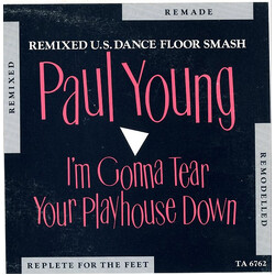 Paul Young I'm Gonna Tear Your Playhouse Down Vinyl 12" USED