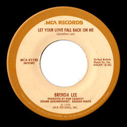 Brenda Lee Let Your Love Fall Back On Me / Tell Me What It's Like USED VINYL 7INCH SINGLE 45 RPM