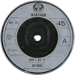 Bethnal Don't Do It Vinyl 7" USED