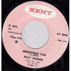 Billy Harner Irresistible You / Honky Dory Vinyl 7" USED