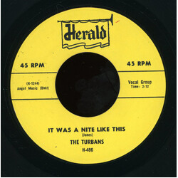 The Turbans It Was A Nite Like This / All Of My Love USED VINYL 7INCH 45 RPM SINGLE REISSUE