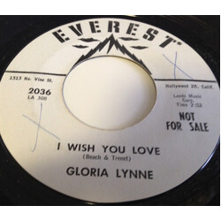 Gloria Lynne I Wish You Love USED VINYL 7INCH 45 RPM PROMO STYRENE