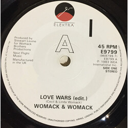 Womack & Womack Love Wars USED VINYL 7INCH 45 RPM SINGLE STEREO