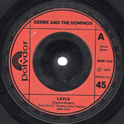 Derek & The Dominos Layla USED VINYL 7INCH 45 RPM SINGLE
