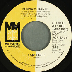 Donna McDaniel Fairytale USED VINYL 7INCH 45 RPM PROMO STYRENE STEREO MONO