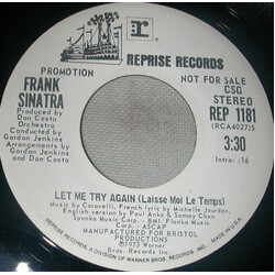 Frank Sinatra Let Me Try Again (Laisse Moi Le Temps) USED VINYL 7INCH 45 RPM PROMO STEREO MONO