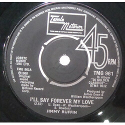 Jimmy Ruffin I'll Say Forever My Love / It's Wonderful (To Be Loved By You) Vinyl USED